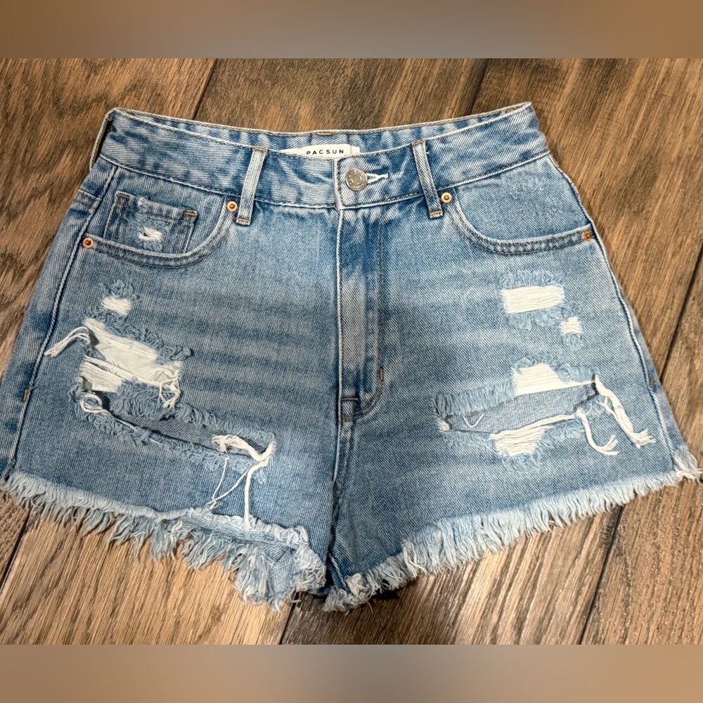 PacSun Denim High Rise Festival Shorts sz 25